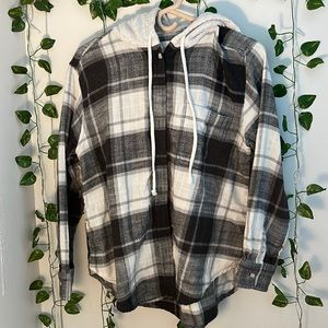 Hooded flannel